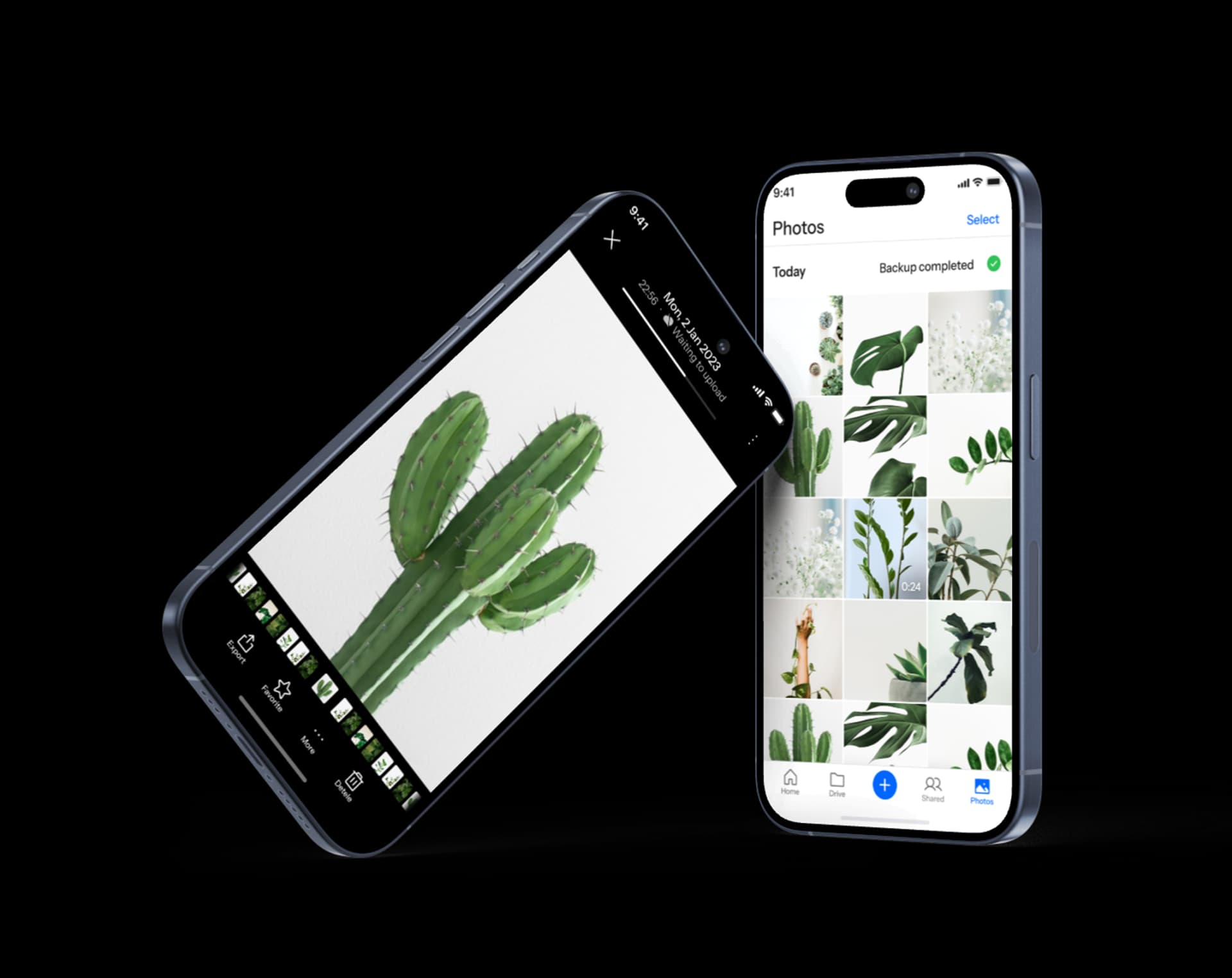 Internxt Drive panel interface
